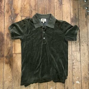 Vintage Juicy Couture Velvet Polo Shirt